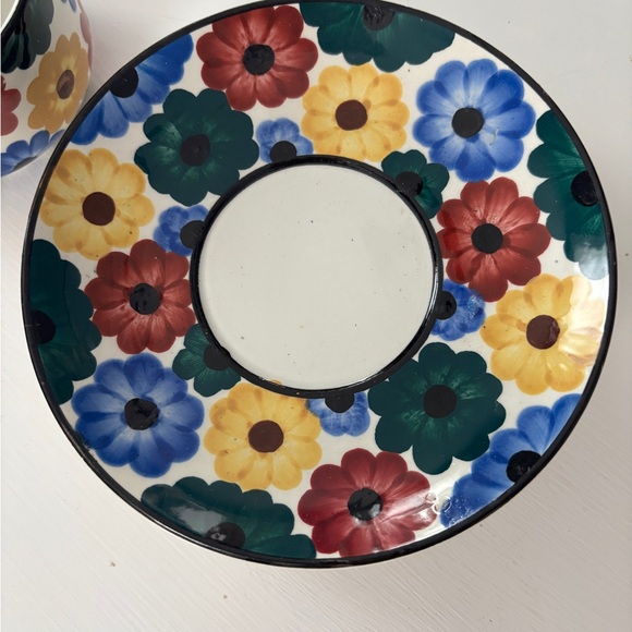 Ges Gesch Vintage German Pottery 1 cup and 3 saucers replacement pieces. - Picture 3 of 7